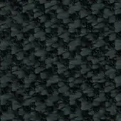 Dark gray woven fabric texture with repeating stylized swan or wing shapes, dense uniform weave, monochromatic studio lighting.